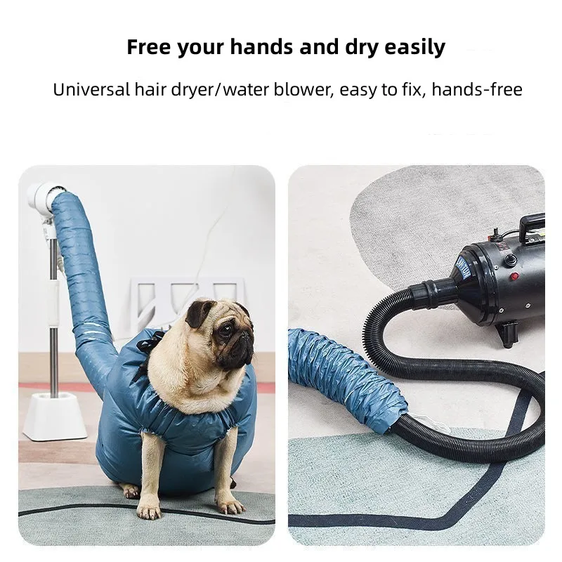 Pet Dogs Drying Bags Portable Foldable Household Pet Hair Bag for grooming and cleaning Hair Bag Efficient Dry Tool Kit dog grooming vacuum,pet hair dryer,pet hair dryer bracket