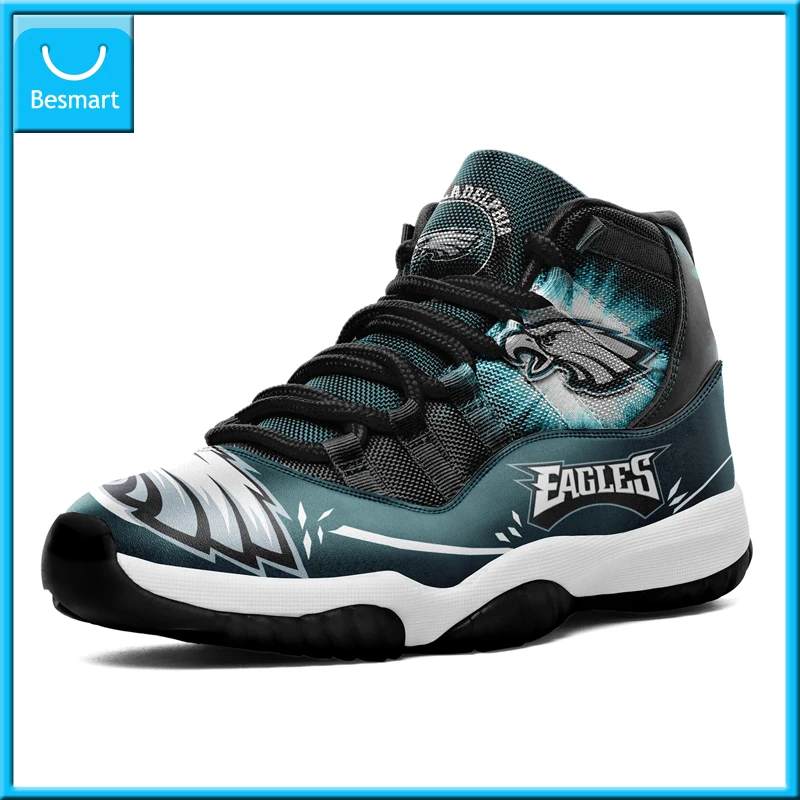 BesmartPrintOnDemandCustomShoesBasketballSneakerPhiladelphiaEaglesCustomPrintingFree