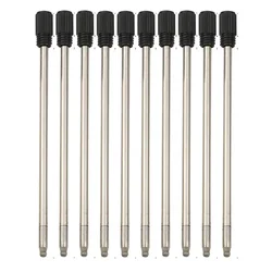 Metal Pen Refill - 7cm Length, Ideal for Crystal Diamond Ballpoint Pens, Office & School Supplies (5/10/20/50 PCS) (10 PCS Black Refills)