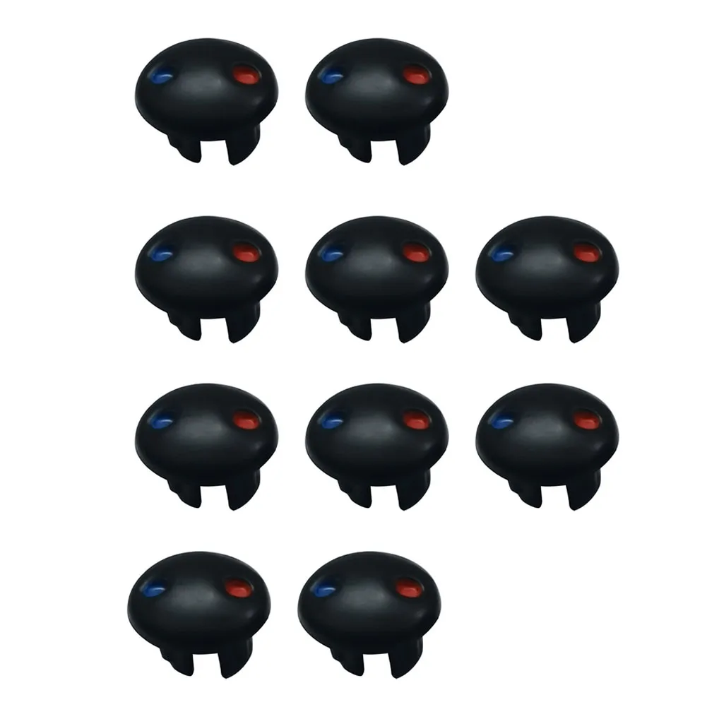 10PCS Faucet Hot And Cold Water Signs Plastic Faucet Handle Sign Red And Blue Label Decoration Cover Handle Accessories