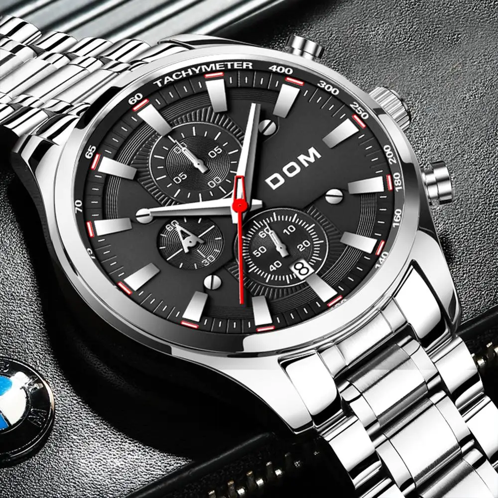 DOM Fashion watches creative Luminous men's men's watches luxury men's watches sports waterproof business luxury reloj mujer