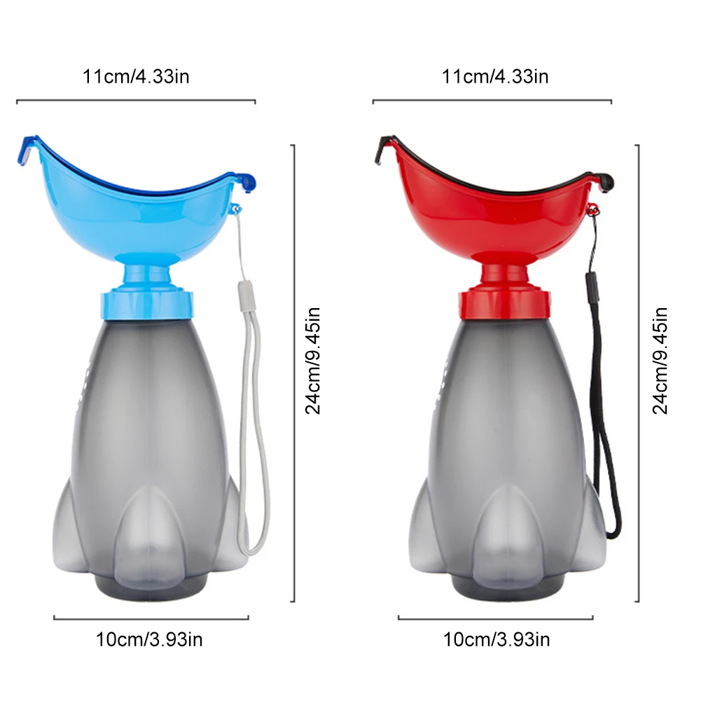 600ml Urinal Pee Funnel Urinals Incontinence Bottles Male Female Portable Urinal Bottle Toilet Urgent Unisex Travel Outdoor portable urinal