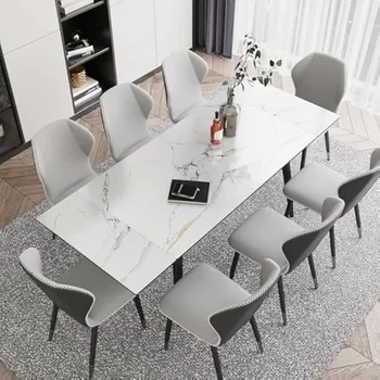 Extendable Dining Table for 4-8, 55 1