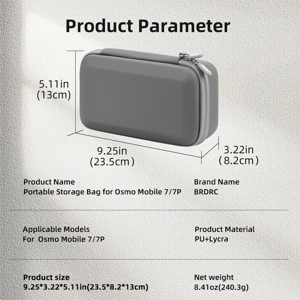 For DJI OM 7/7P Portable Storage Bag Shockproof Protective Carrying Case Bag For Osmo Mobile 7/7 Pro Handheld Gimbal Accessories