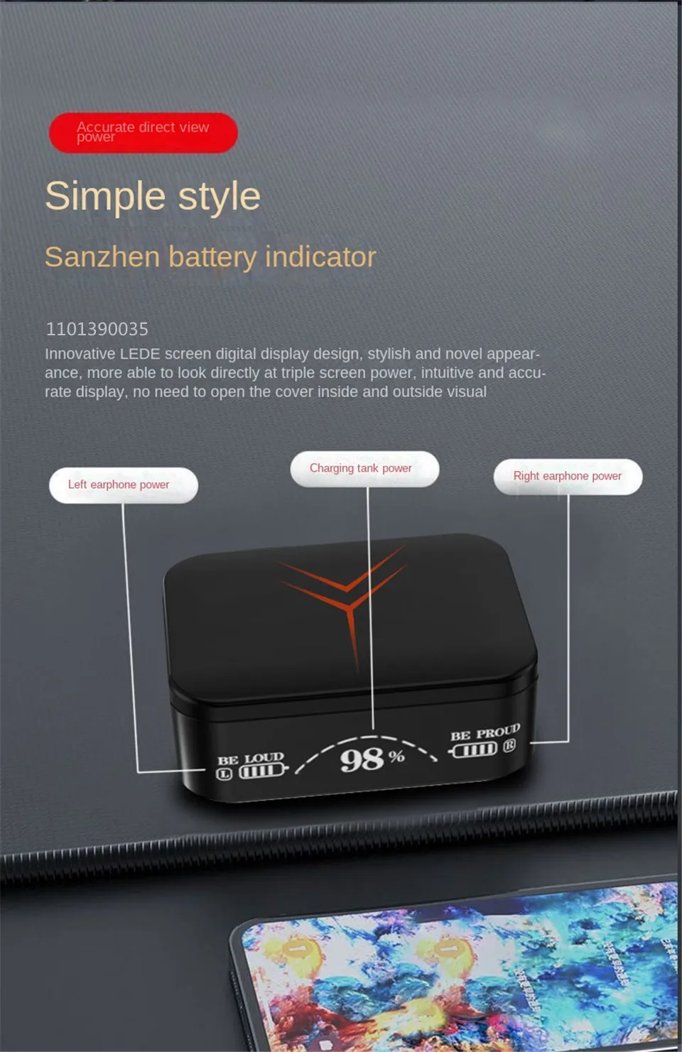 M90/M88 Earbuds Bluetooth | Waterproof  | Noise Cancelling With 3500mAh Power bank
