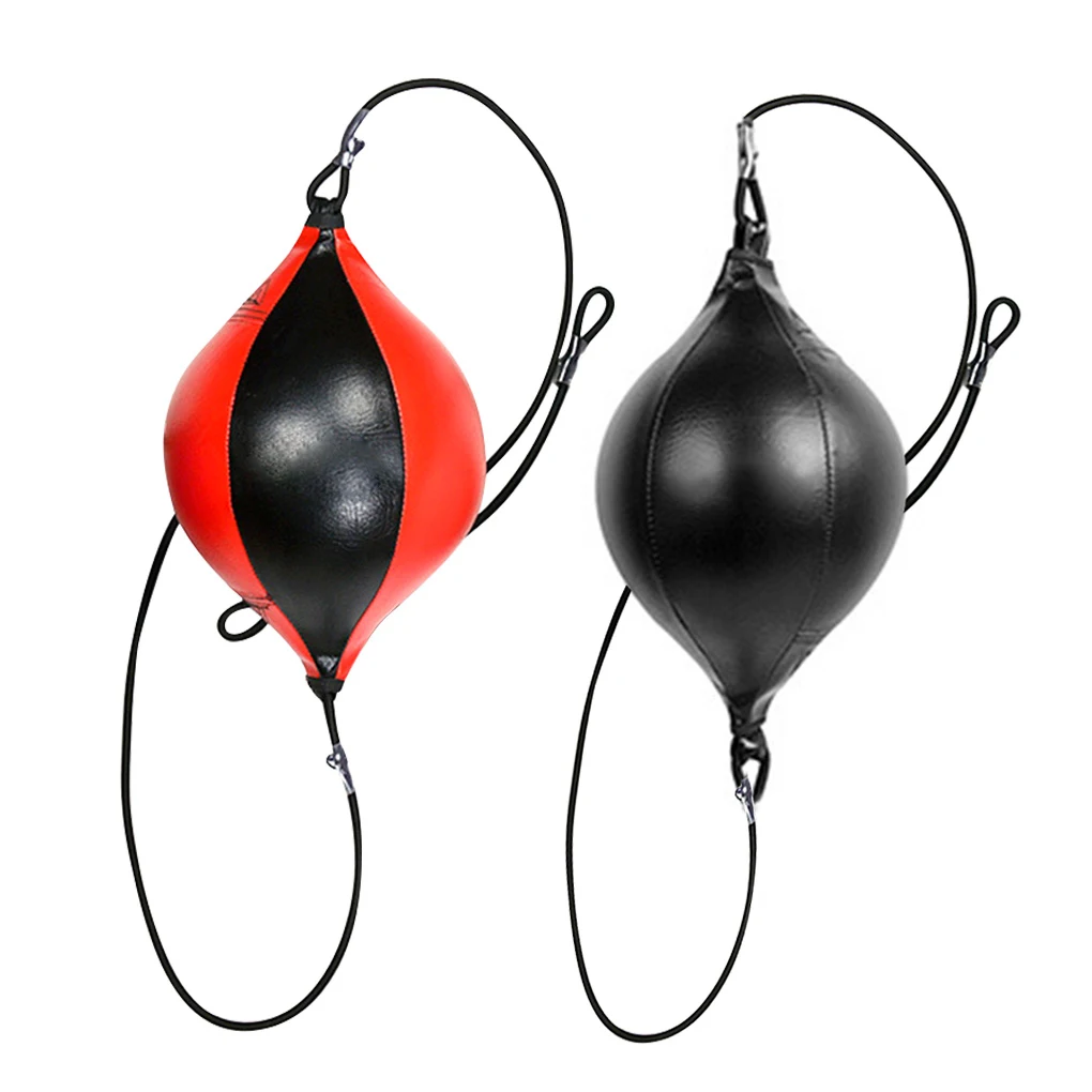 Quality PU Leather Boxing Punching Bag Pear Boxing Bag Inflatable Speed Double End Training Reflex Speed Balls