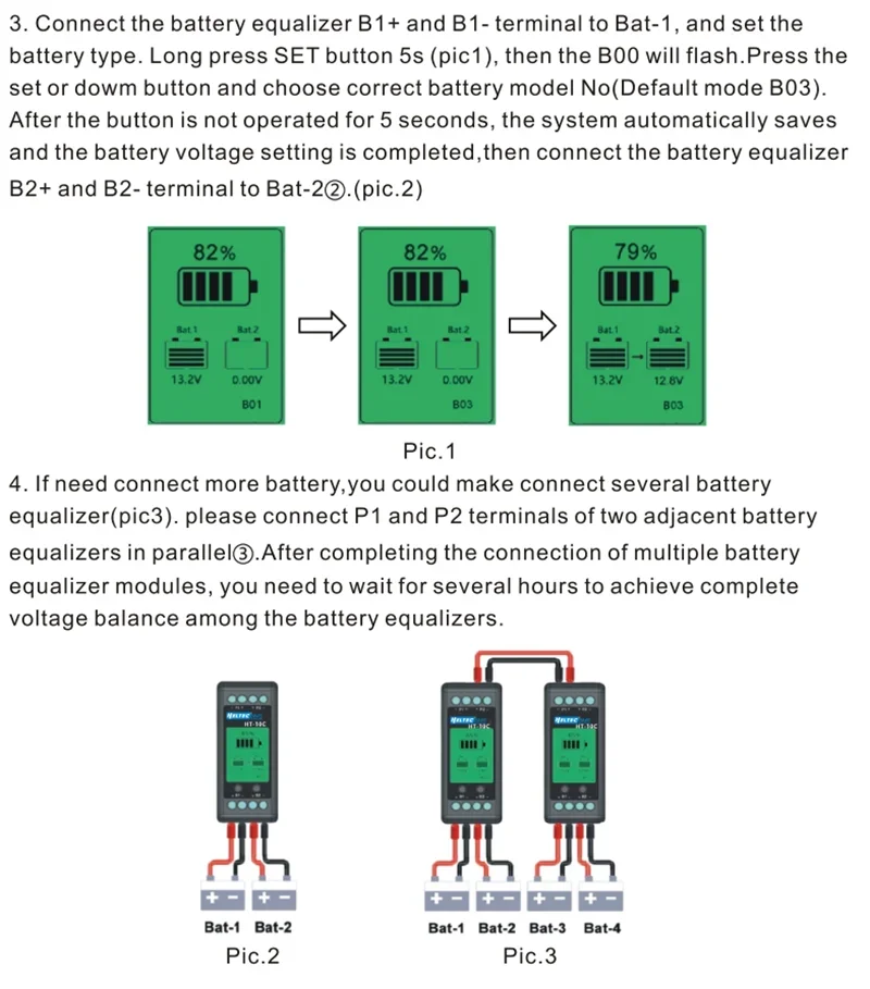 12V Lead Acid Battery Cell balancer for 24V 36V 48V System equalizer Solar Charg