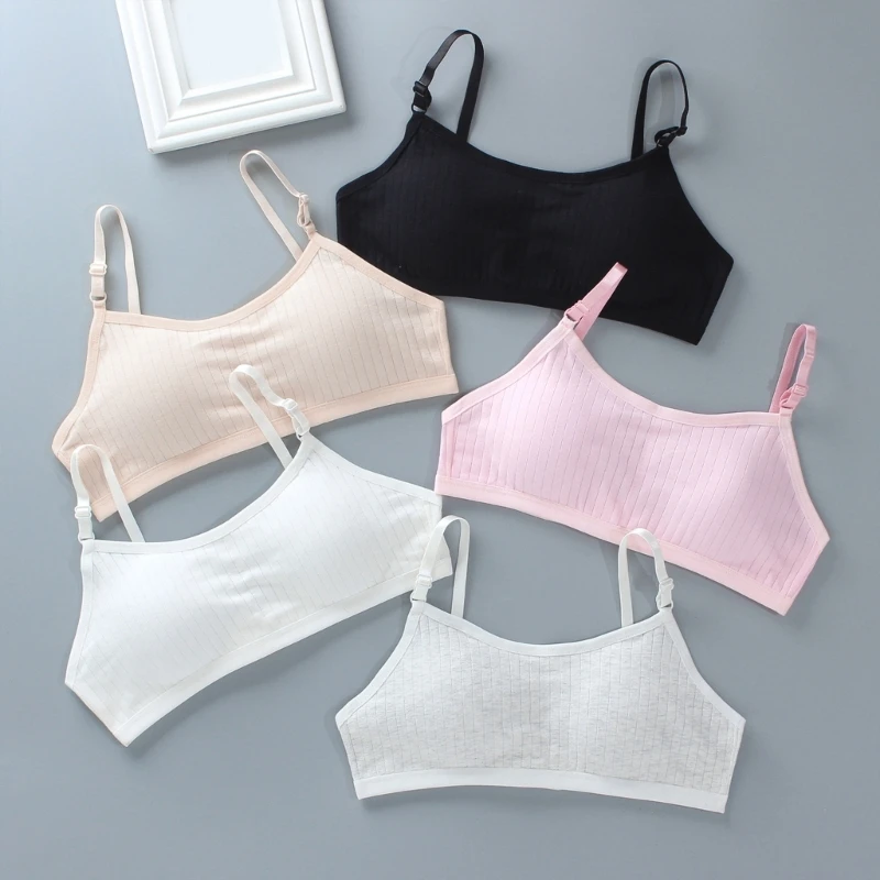 Breathable Padded Bra Girls Underwear Tube Tops Build Up Seamless Training Bra