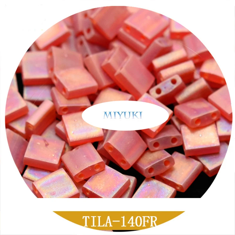 Ornament Miyuki Imported From Japan Tila Beads 5*5*1.9mm 10G Different Color Matte Magic Series