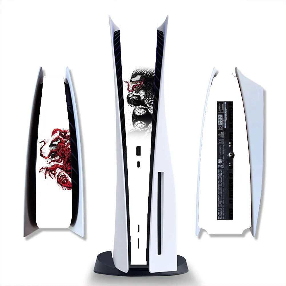 Marvel iron man venom PS5 Game Console Middle Replacement Decoration Strip Center Skin Sticker Cover For Playstation 5