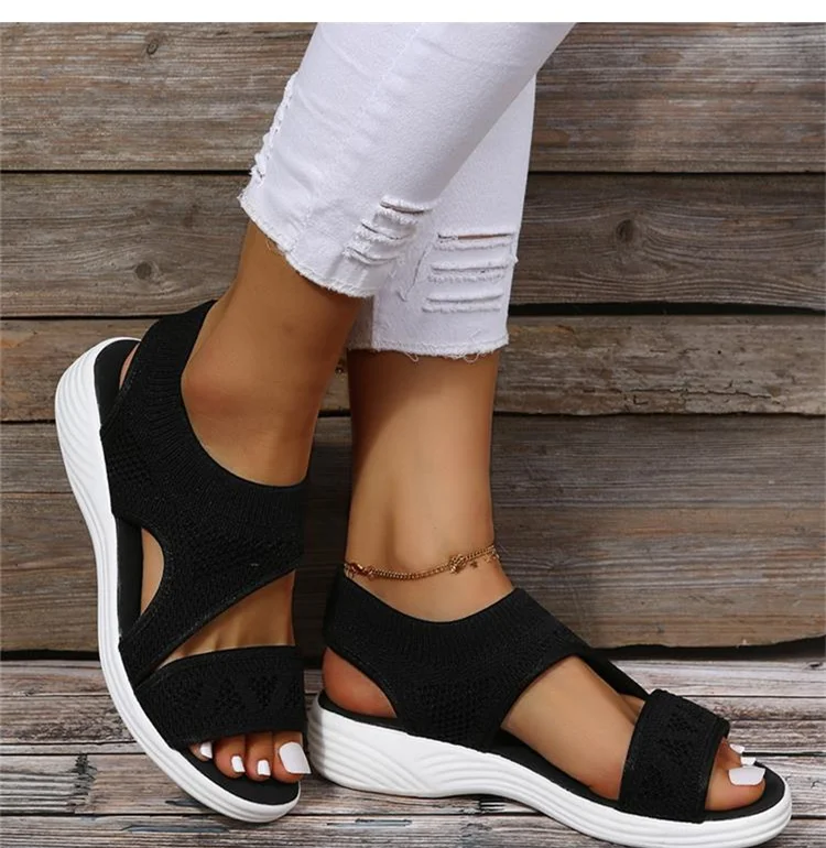 Women Shoes Sandals Summer Fashion Open Toe Walking Shoes Thick bottom Ladies Shoes Comfortable Sandals Platform Sexy Footwear