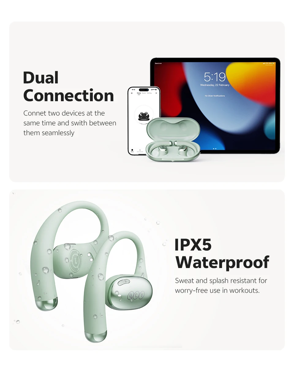 QCY Crossky R70 Open-Ear Wireless Headphones description image 8