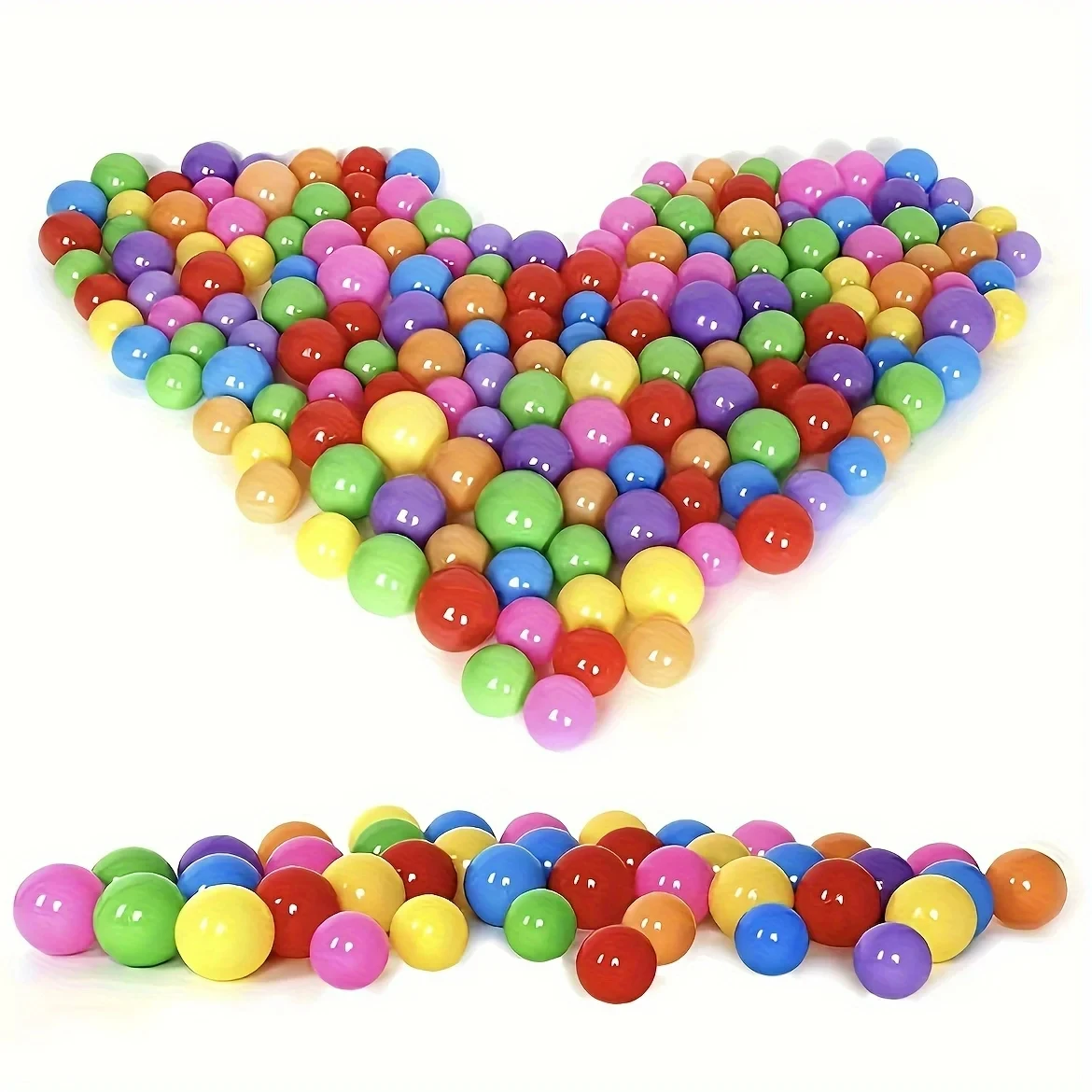 Ocean Ball Toys 50Pcs Soft Plastic Ball Pit Toys for Boys Eco-friendly Ball Pool Dia 5.5cm