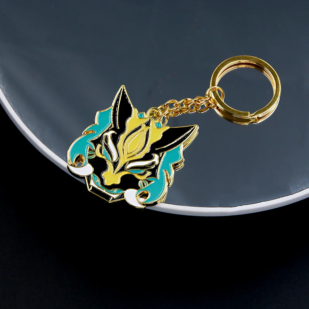 Spiel Genshin Impact Anhänger Schlüssel bund Monster Blumen Spiel Requisite kombinieren Halskette Schlüssel anhänger für Frauen Männer Schmuck Zubehör Geschenk – Detail 11