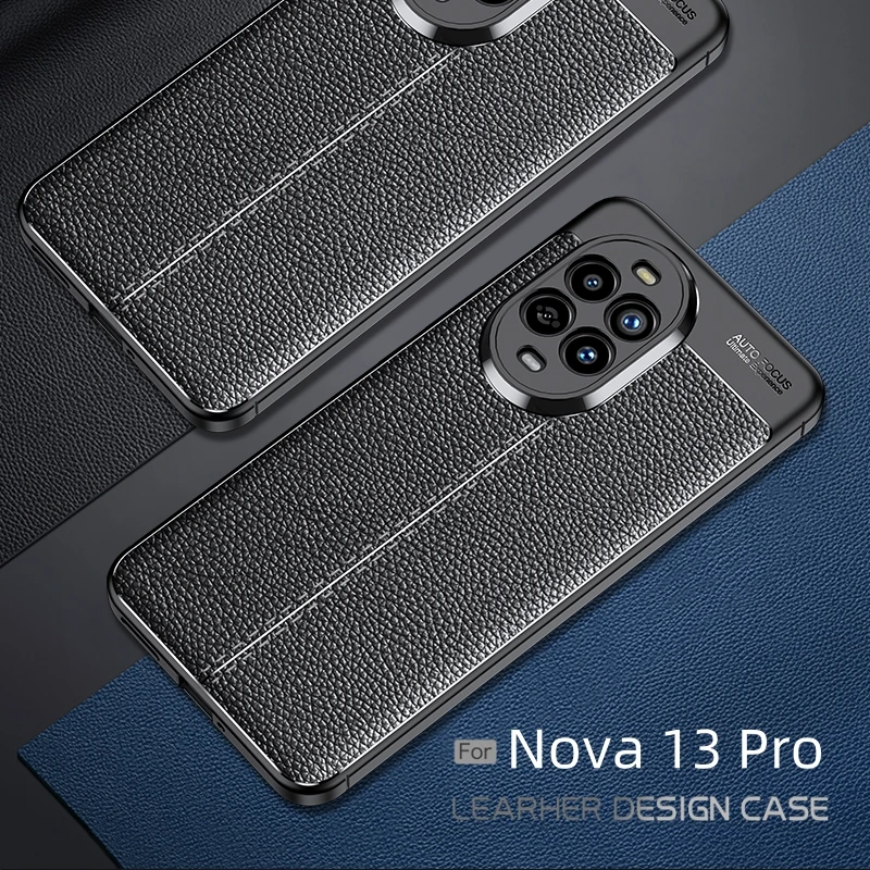 Shockproof TPU Leather Back Cover - Premium Protective Case