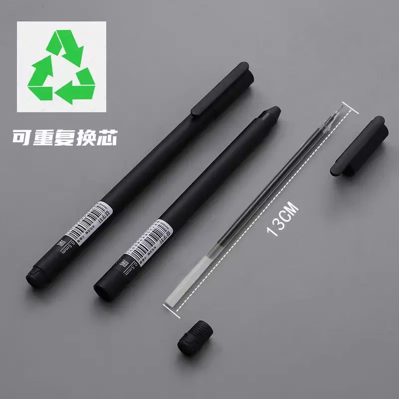 5/20Pcs Gel Pen Set Neutral Pen Smooth Writing&fastdry Signature 0.5mm Ballpoint Pen Black Ink Refill School Stationery Supplies images - 6