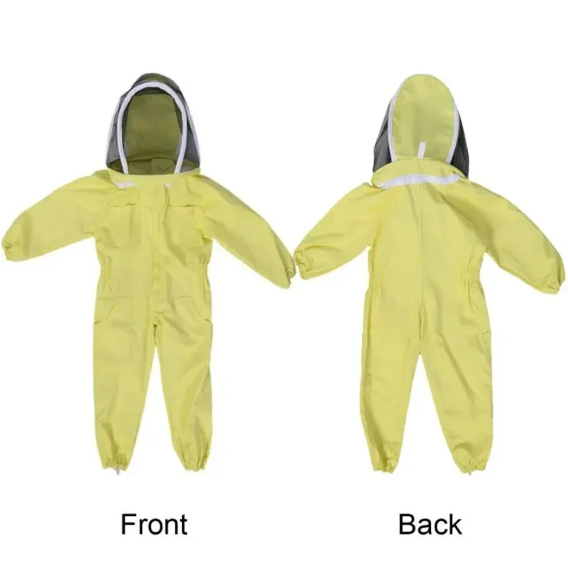 Kids Safety Beekeeper Suit Child Beekeeping Equipment Full Body Clothes Protective Professional Gloves Veil Hat