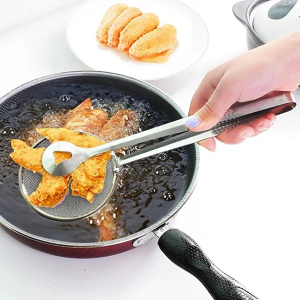 

TXM Food Strainer Kitchen Accessories French Fryer Spoon Drain Gadget Kitchen Tools Accessories Household Tools