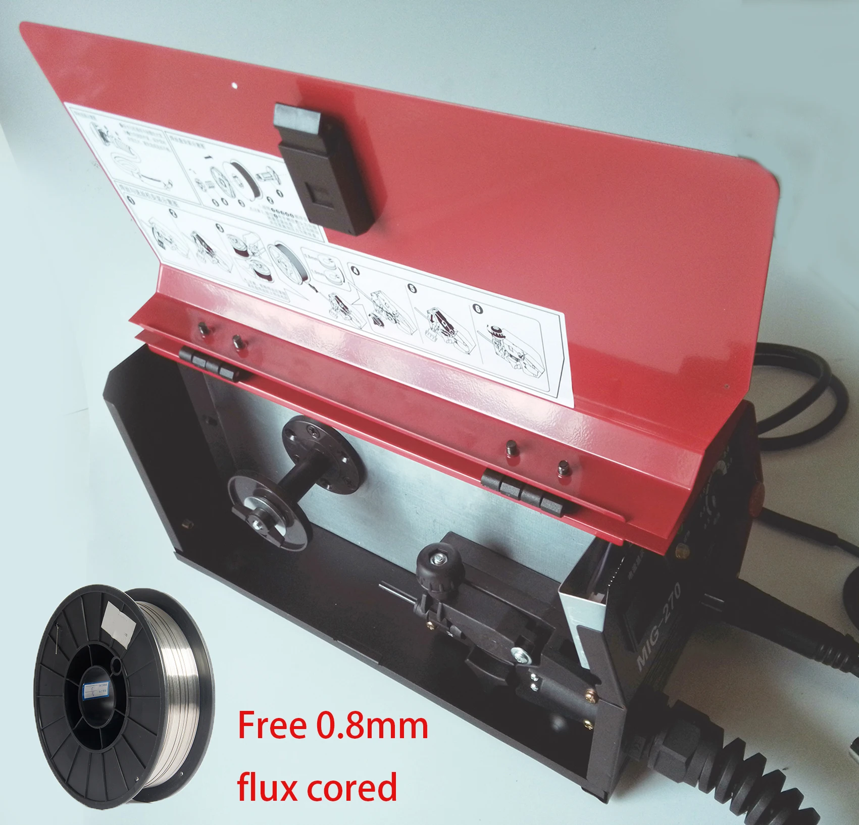 220V No gas welding machine MIG 2 in 1 Semi-automati mig Welding Machine non-gas welder