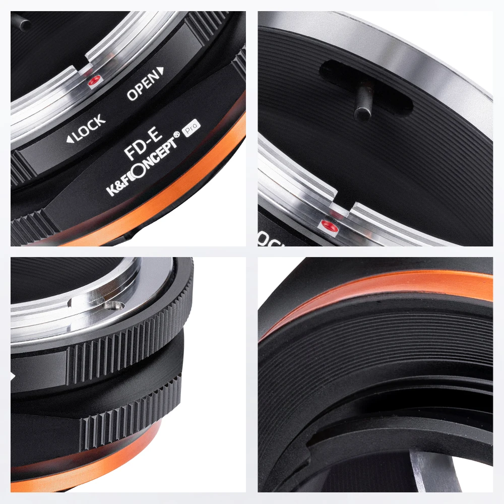 Concept fd para Nex e Mount Lens Adapter Canon fd fl Câmera Nex Mount para Sony e Pro k & f - Image 5