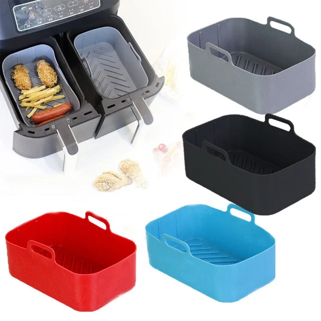 Silicone Pot Baking Basket Heating Baking Pan Tray For NINJA Air Fryer