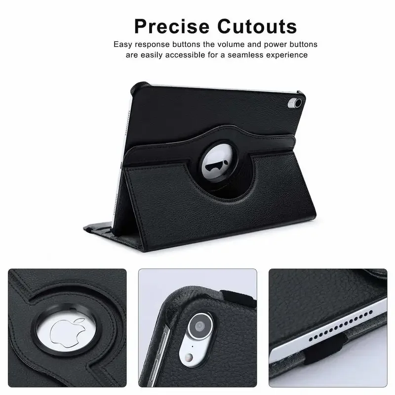 Capa 2023 Graus Rotatória para Ipad Capa com Suporte para Dormir Automático para Ipad 12.9 Pro 360 A1876 A2014 A1895 - Imagem 4