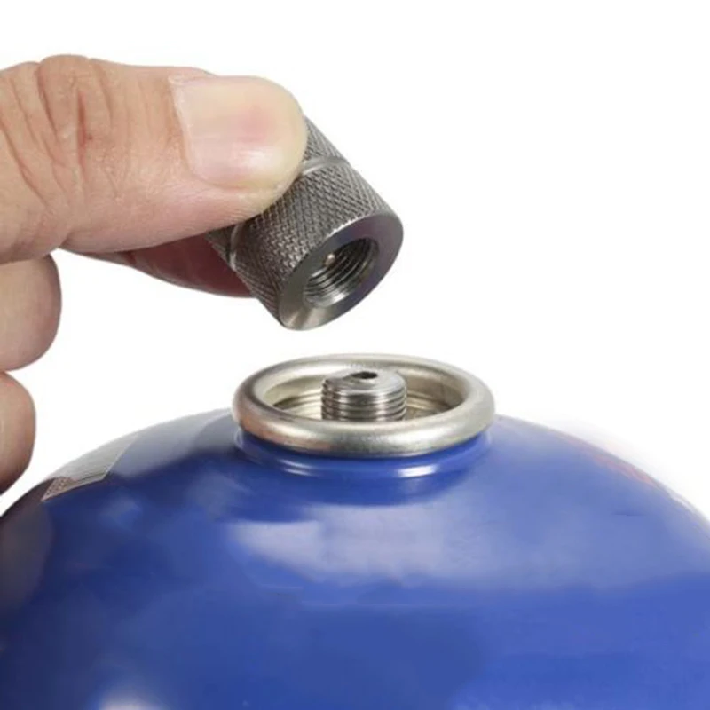 Outdoor Gas Refill Adapter Picnic Adapter Aluminum Alloy Camping Hiking Connector Filling Butane Canister New Practical