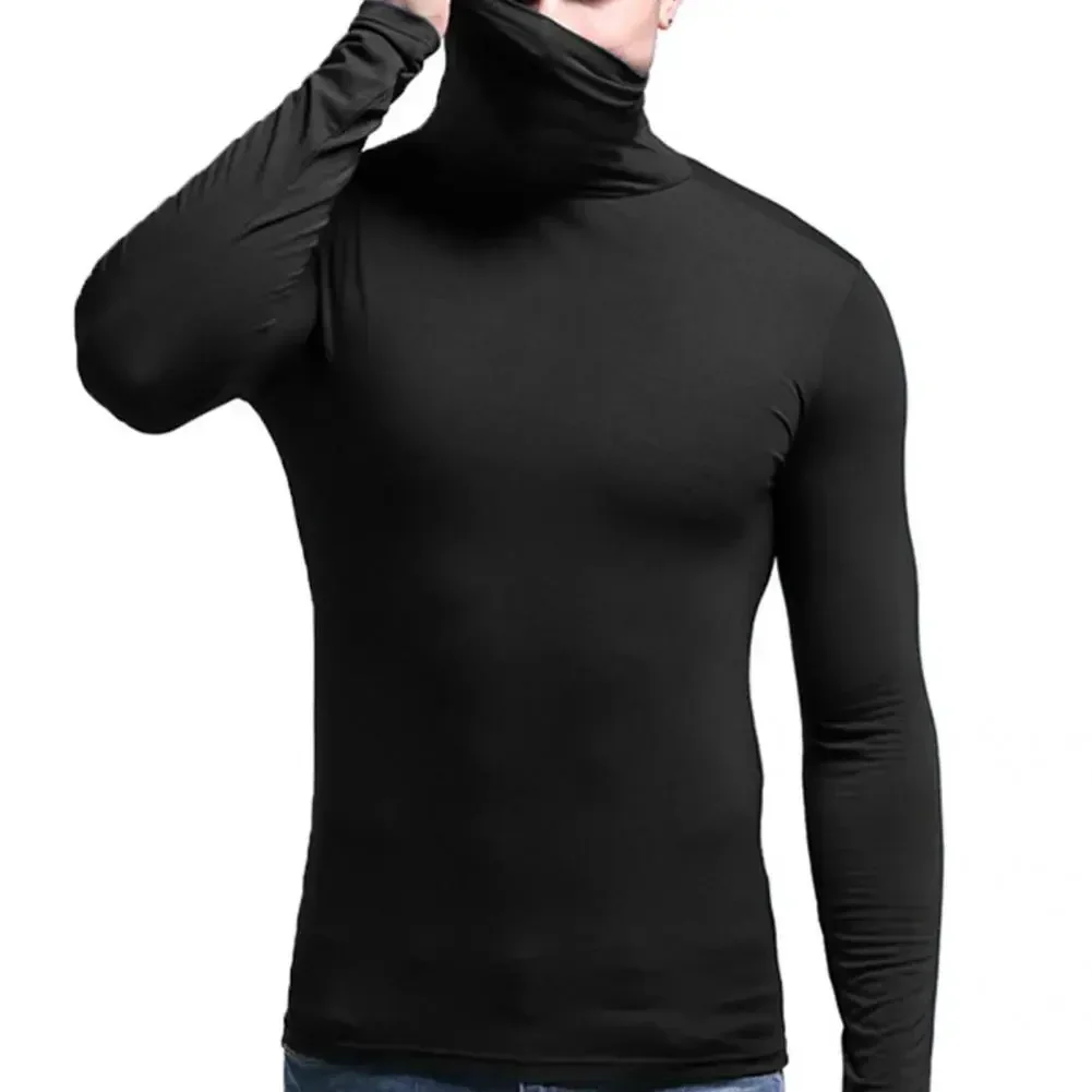 

Многослойная рубашка, мужское второе нижнее белье, зимняя одежда Rashguard, термобелье, высокий мужской воротник, компрессионная одежда