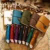 Genuine Leather Traveler's Notebook Handmade Diary Cowhide Pocket Planner Notebooks for Students Stationery 5