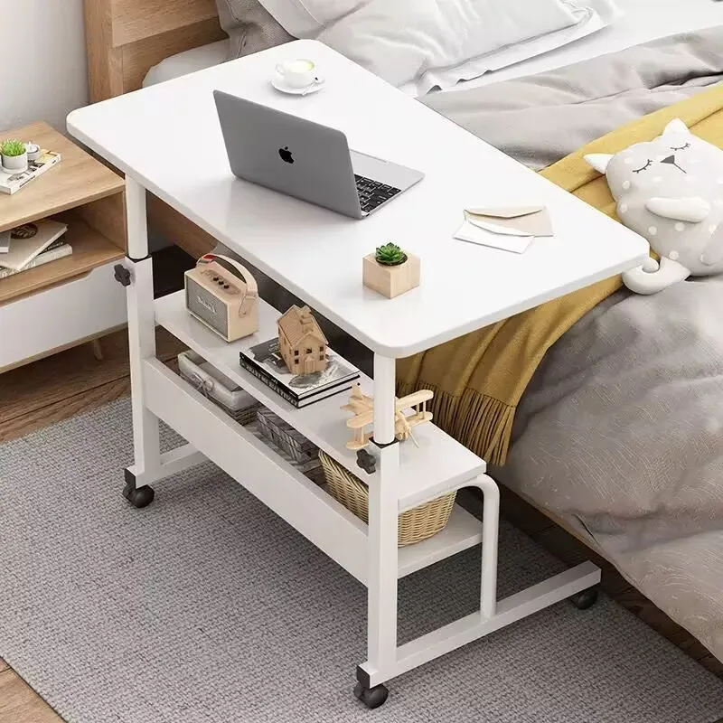 Simple Laptop Desk Lazy Bed Desk Learning Simple Small Table Learning Table Movable Bedside Adjustable Portable Laptop table 3