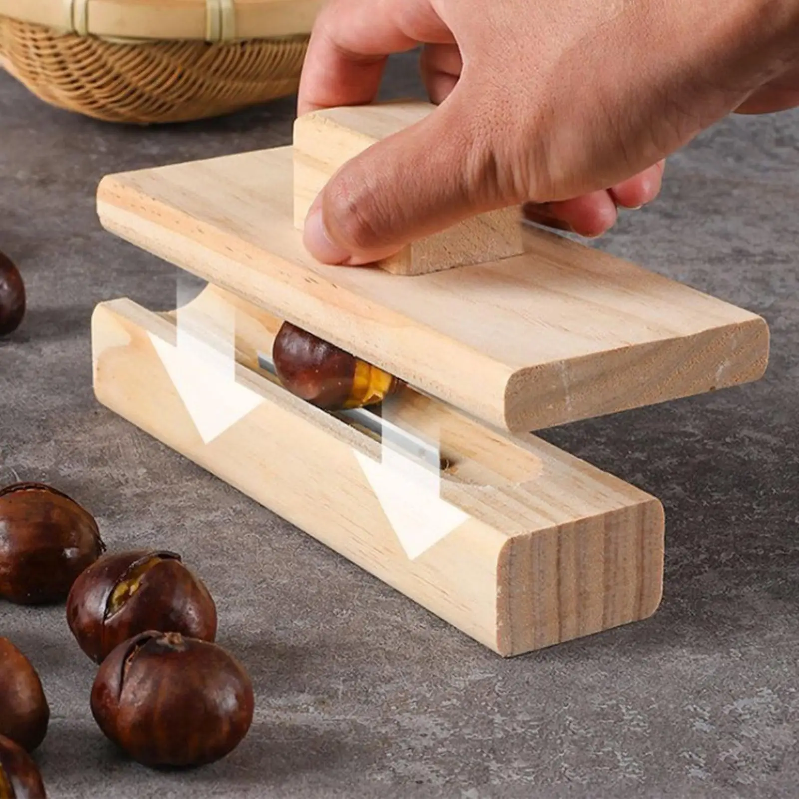 Description Picture 3 of itemManual Nut Opener Wooden Chestnut Opener Tool Duty Walnut Plier Opener Tool For Walnuts Chestnuts Pecans Hazelnuts Almonds