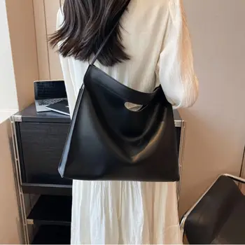 Borsa Casual in PU per Documenti da Ufficio, Monocolore, Grande Capacità, Borsa per Computer, Borsa a Tracolla, Borsa a Mano, Portadocumenti da Viaggio