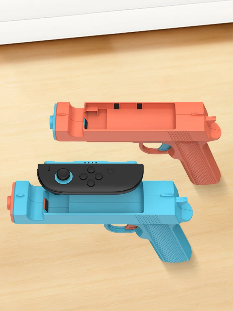 Shooting Game Gun for Switch 2 Joy-Con Controller Game Gun ABS Game Gun Shape Handgrip Small Handle Shooting Game Gun Stock Grip