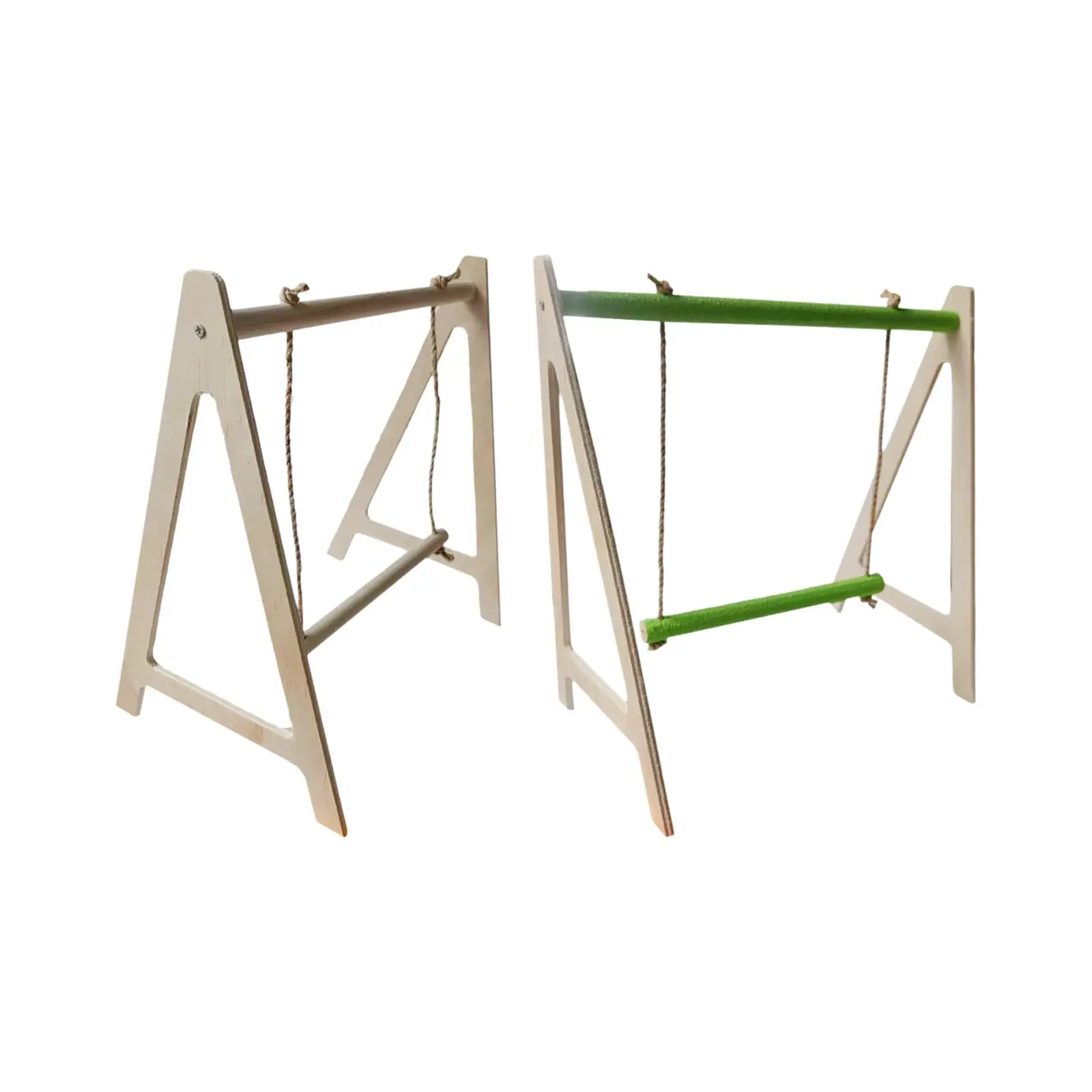 Bird Parrot Hammock Perch Rest and Play Parrot Play Stand Wooden Parrot Chewing Toy for Budgies Cockatoo Conure Parakeet