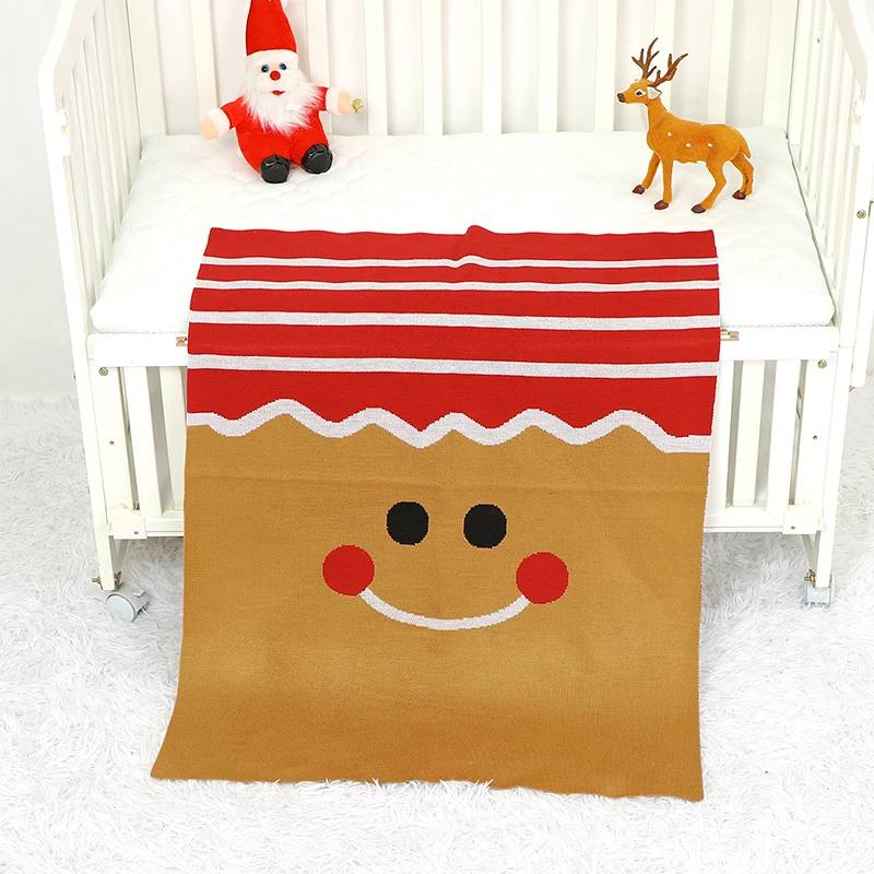 

Baby Blankets Knit Newborn Girl Boy Sleeping Bags Cute Smile Infant Kid Quilt Stoller Swaddling Fashion 90*70CM Plaid Super Soft