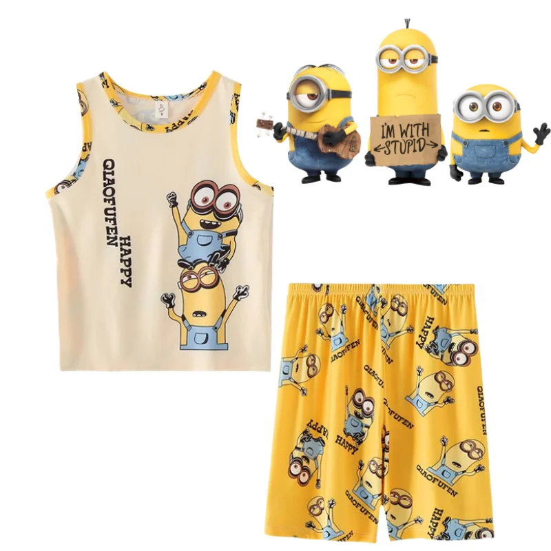 Anime Cartoon Pigiama Minions Donna Corto Minions Minions Pigiama