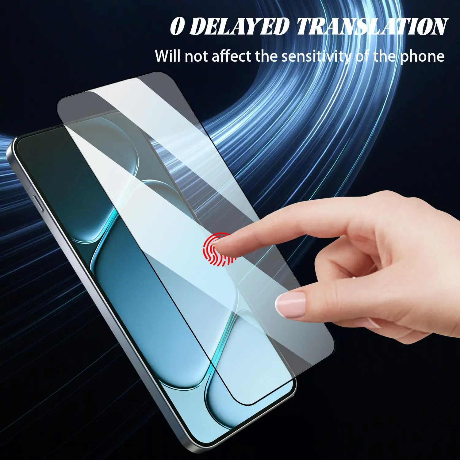 Easy Installation Dust-Free Tempered Glass Screen Protector - Anti-Shatter Protective Film Cover