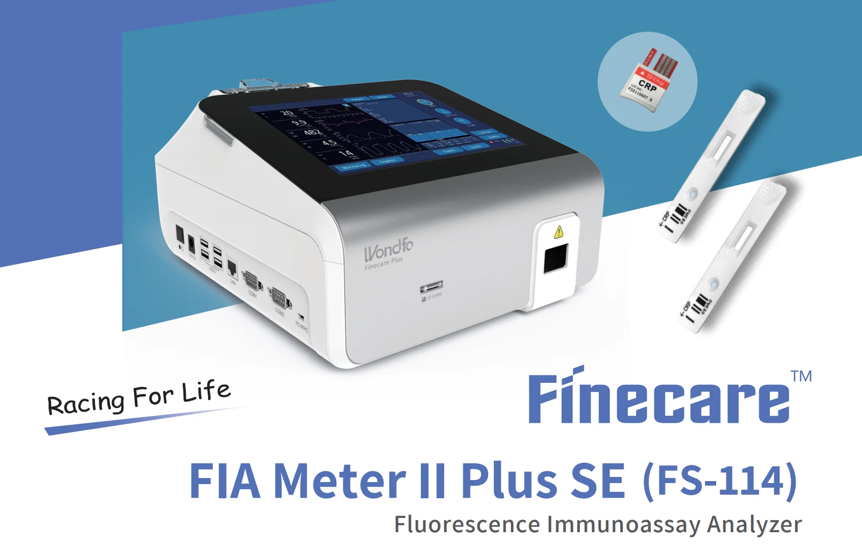 Finecare FIA Meter Plus (FS-114) Portable Fluorescence Immunoassay  AnalyzeMedical Immunofluorescence analyzer FS-114 poct clinic - AliExpress