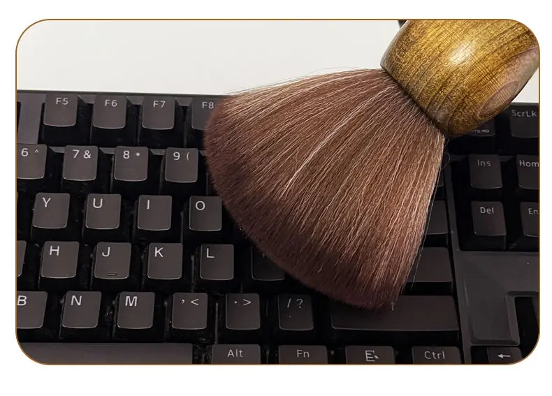 1Pc Wooden Cleaning Brush Desktop Gadget Keyboard Cleaner Brushes for Computer Screen Dust Remover Keycaps Cleaning 5