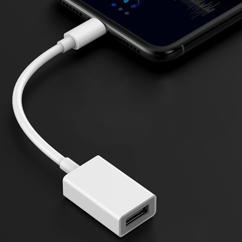 Para Lightning a USB 3,0 2,0 lector de cámara OTG adaptador Apple iPhone iPad Cable de datos conector OTG para iPhone 12 7 8X11 Pro|Transformadores y adaptadores de teléfonos| - AliExpress