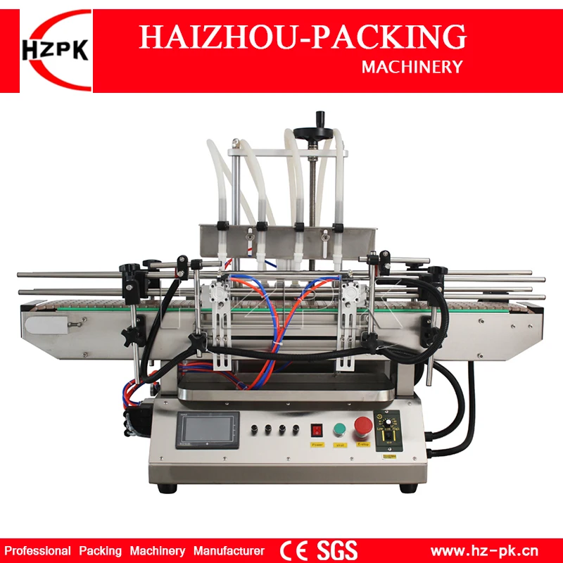 HZPK Automatic Tabletop Liquid Juice Water Filling Machine Diaphragm Pump Food Grade Material Stainless Steel Body TFM-120Y air diaphragm pump food grade ss304 316l for beverage winery pharmaceutical pneumatic diaphragm pump