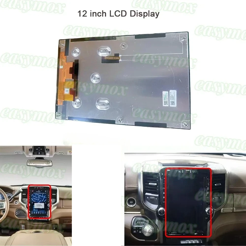 2024 2025년형 닷지 램 1500 2500 3500 크루 캡 네비게이션 GPS 수리용 12인치 LCD 디스플레이 화면