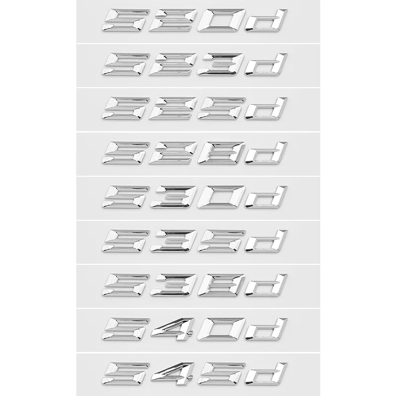 자동차 스타일링 트렁크 문자 엠블럼, 후면 뚜껑 로고, 블랙, BMW 5 시리즈 E39 E60 E61 F10 F11 G30 520d 523d 525i 528i 530e 535i 540e