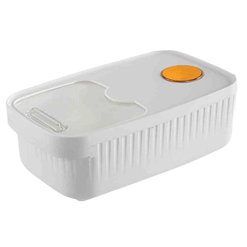 

AT69 -Grain Rice Storage Bin Rice Container Plastic Large Capacity Airtight With Lid Rice Bin For Grain Cereal Flours