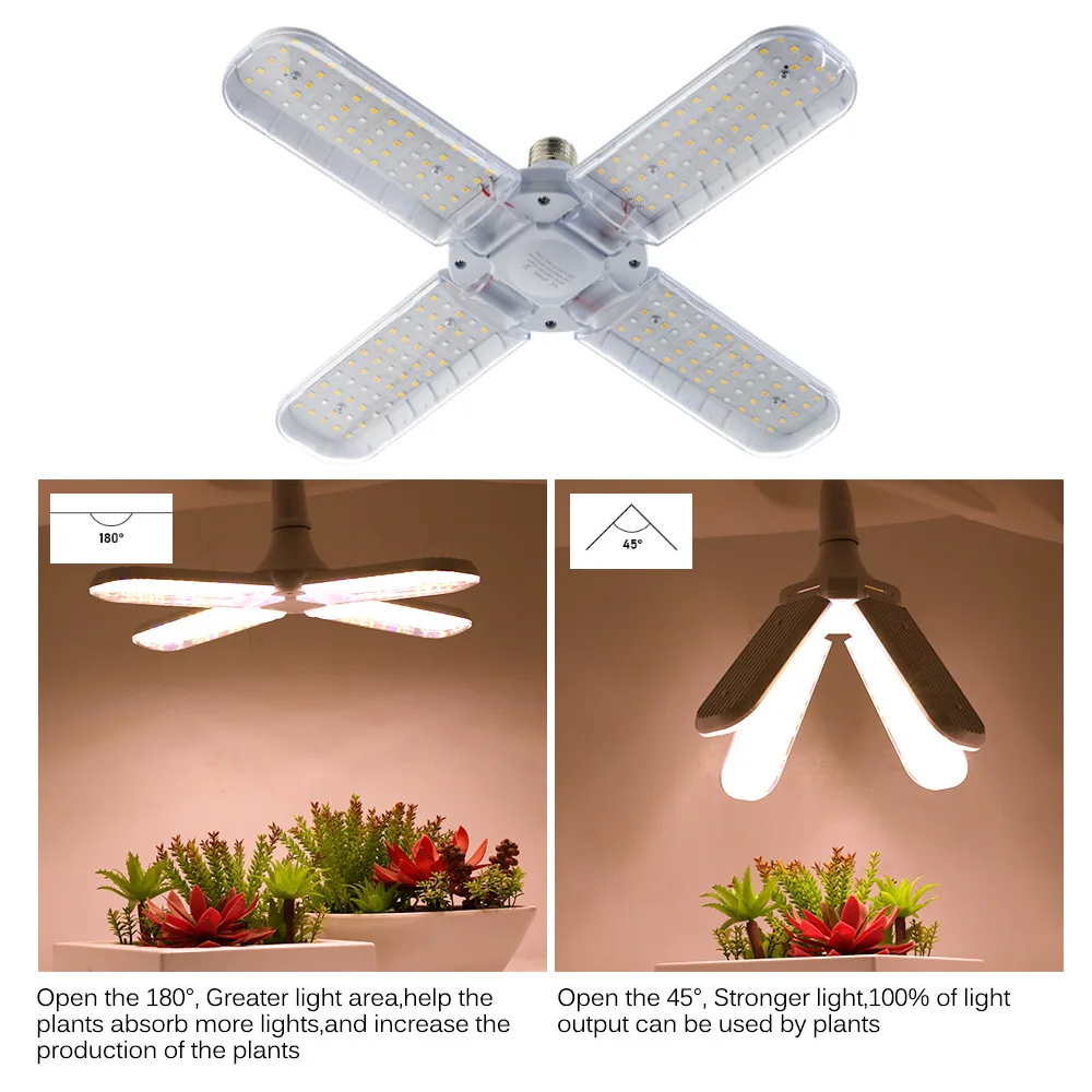 Plant Led Growth Light Full Spectrum E27 Folding Plant Led Grow Lights AC110V 220V Phyto Lamp indoor Plants Flower Seedling led grow light grow light