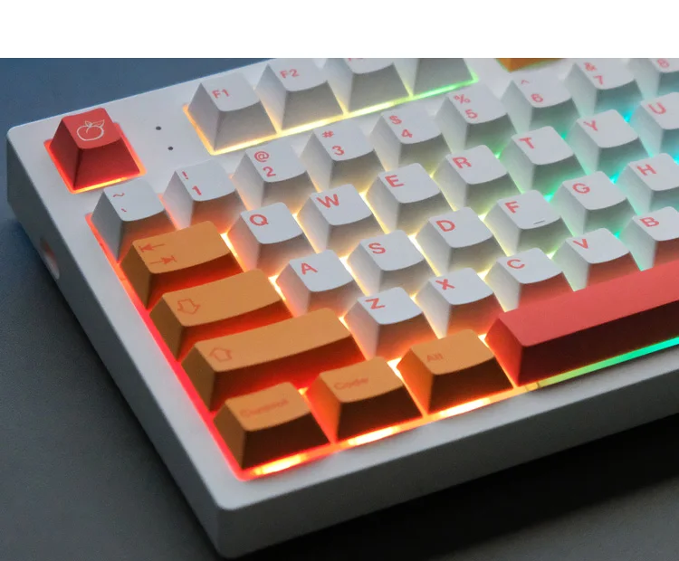 cereja perfil pbt tintura sublimação teclado mecânico para mx switch