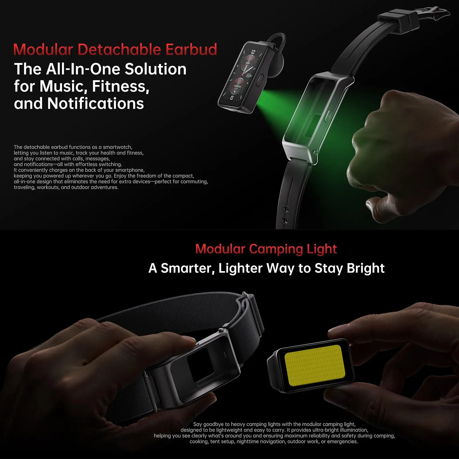 Oukitel WP300 Rugged Smartphone 12GB+512GB 120W Android 15  Modular detachable Earbud 16000mAh 6.78" 108MP Camera 5G CellPhone