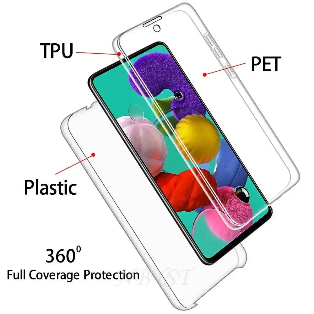 360 Full Body Protective PC+Silicone Phone Case