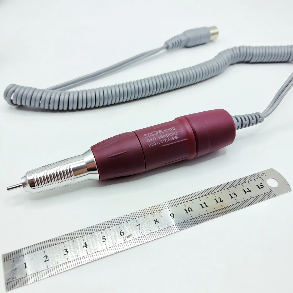 STRONG 120II 35000rpm Micromotor Polisher Handpiece Electric Nail Drill Pen Equipment Accessories For Strong 207 210 Marathon 4