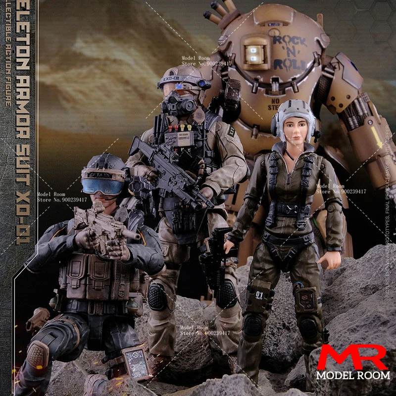 

Женская Военная история SSE001 1/18 EXO-Skeleton Armor, модель экшн-фигурки, коллекционная экшн-фигурка солдата 3,75 дюйма